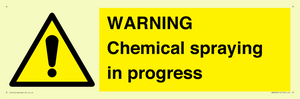 WN6298: WARNING Chemical spraying in progress