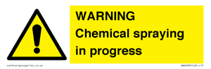 WN6298: WARNING Chemical spraying in progress