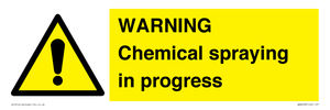 WN6298: WARNING Chemical spraying in progress