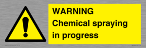 WN6298: WARNING Chemical spraying in progress