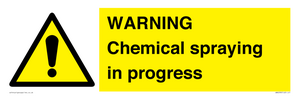 WN6298: WARNING Chemical spraying in progress