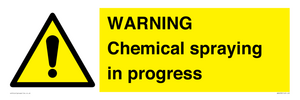 WN6298: WARNING Chemical spraying in progress