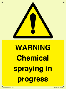 WN6298: WARNING Chemical spraying in progress