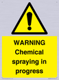 WN6298: WARNING Chemical spraying in progress