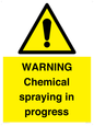 WN6298: WARNING Chemical spraying in progress