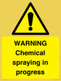 WN6298: WARNING Chemical spraying in progress