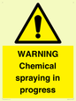 WN6298: WARNING Chemical spraying in progress