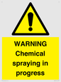 WN6298: WARNING Chemical spraying in progress