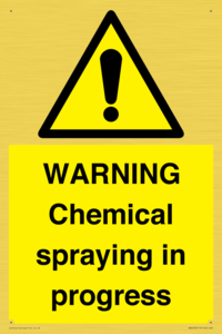 WN6298: WARNING Chemical spraying in progress