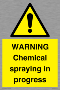 WN6298: WARNING Chemical spraying in progress