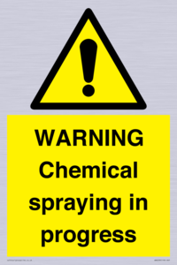 WN6298: WARNING Chemical spraying in progress