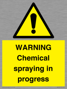 WN6298: WARNING Chemical spraying in progress
