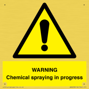 WN6298: WARNING Chemical spraying in progress