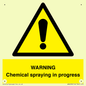 WN6298: WARNING Chemical spraying in progress