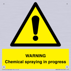 WN6298: WARNING Chemical spraying in progress