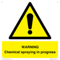 WN6298: WARNING Chemical spraying in progress