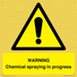 WN6298: WARNING Chemical spraying in progress