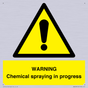 WN6298: WARNING Chemical spraying in progress