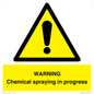 WN6298: WARNING Chemical spraying in progress