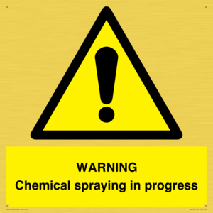 WN6298: WARNING Chemical spraying in progress