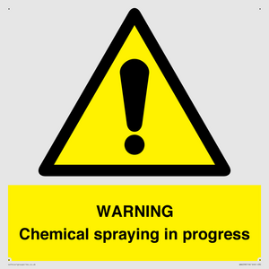 WN6298: WARNING Chemical spraying in progress