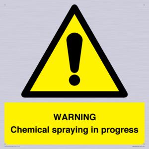 WN6298: WARNING Chemical spraying in progress