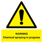 WN6298: WARNING Chemical spraying in progress