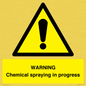 WN6298: WARNING Chemical spraying in progress