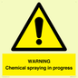 WN6298: WARNING Chemical spraying in progress