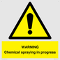 WN6298: WARNING Chemical spraying in progress