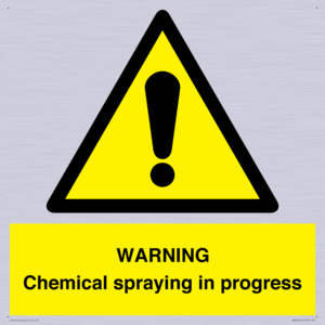 WN6298: WARNING Chemical spraying in progress