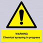 WN6298: WARNING Chemical spraying in progress