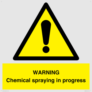 WN6298: WARNING Chemical spraying in progress