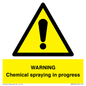 WN6298: WARNING Chemical spraying in progress