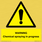WN6298: WARNING Chemical spraying in progress