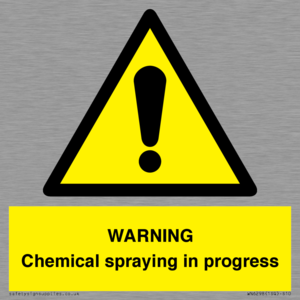 WN6298: WARNING Chemical spraying in progress