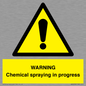WN6298: WARNING Chemical spraying in progress