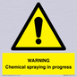 WN6298: WARNING Chemical spraying in progress