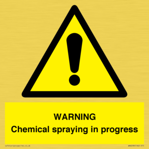 WN6298: WARNING Chemical spraying in progress