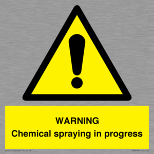 WN6298: WARNING Chemical spraying in progress