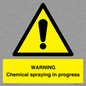 WN6298: WARNING Chemical spraying in progress