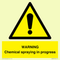 WN6298: WARNING Chemical spraying in progress
