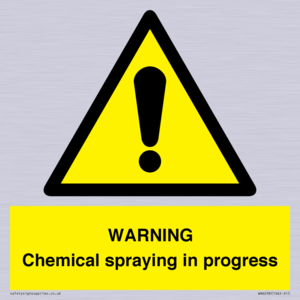 WN6298: WARNING Chemical spraying in progress