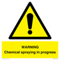 WN6298: WARNING Chemical spraying in progress