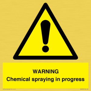 WN6298: WARNING Chemical spraying in progress