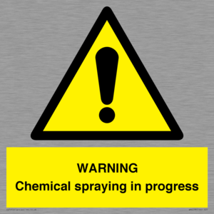 WN6298: WARNING Chemical spraying in progress