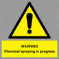 WN6298: WARNING Chemical spraying in progress