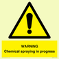 WN6298: WARNING Chemical spraying in progress
