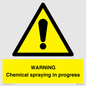 WN6298: WARNING Chemical spraying in progress