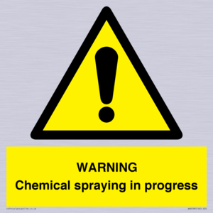 WN6298: WARNING Chemical spraying in progress